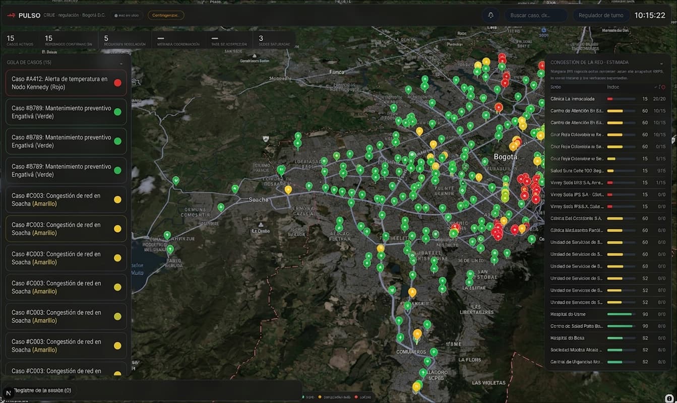 Mapa con la ruta a la sede elegida